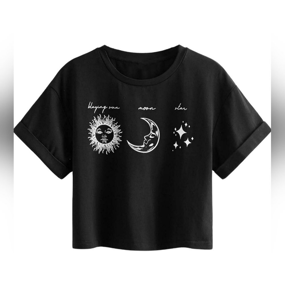 Graphic Print Crop Top ( 11-12 girls)